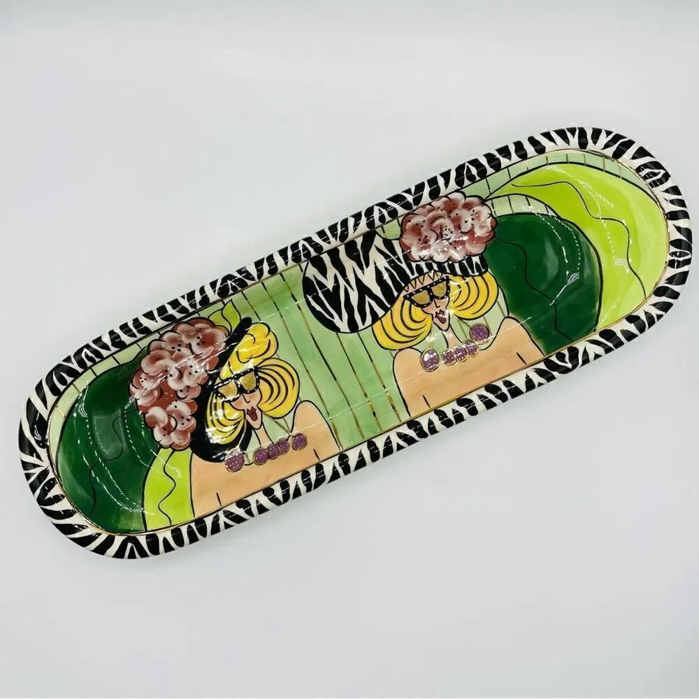 SWAK Lynda Corneille Aunt Gertie Long Oval Plate